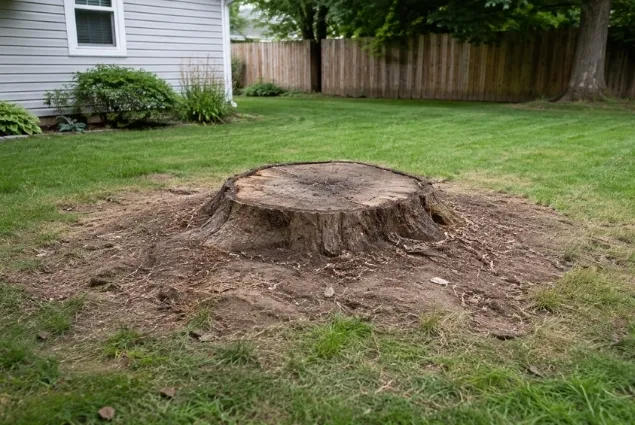 Stump Grinding Before